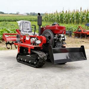 맞춤형 다기능 크롤러 트랙터 25-40HP 미니 소형 로터리 틸러 농업 기계 농지