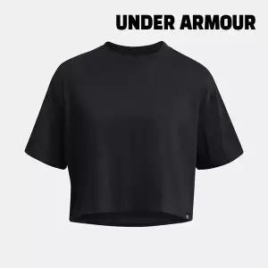 [언더아머][세일] 언더아머 반팔티 /d6- 1383644-001 / 여성 UA 캠퍼스 박시 크롭 반팔