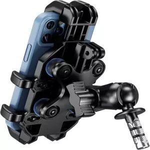 진동 감쇠기가 장착된 BRCovAN 모터사이클 포크 스템 폰 마운트 홀더 헤비 듀티 휴대폰 거치대 장착 튜브