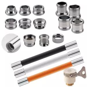 수도꼭지 보급형 연장호스 전용니플 13종 금속 연결 수전 어댑터