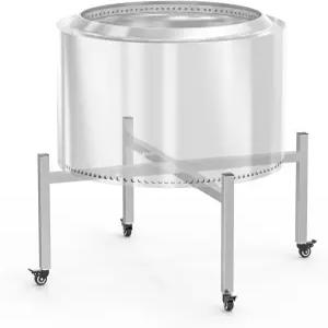 BBQ-PLUS 15-27인치 범용 파이어핏 스탠드 솔로 스토브 모닥불 유콘 레인저 2.0 및 기타 야외 캠핑 야외용