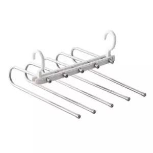 [생활] 틈새활용바지행거 고급 접이식옷걸이 바지걸이 5단