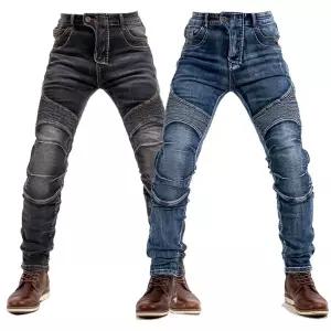 여름 바이크진 할리 오토바이 라이딩진 배기 데님 메쉬