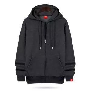 남여공용 기분 무지 디자인 데일리 후드 집업 후드잠바 후드롱코트