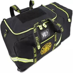 라이트닝 X 파이어맨의 가치 에디션 XL 소방관 스텝 인 투표율 기어백 휠 헬멧 포켓 및 몰티즈 크로스가