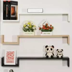 [라일리생활건강] Rly 무지주 벽 선반 목재선반 원목주방선반