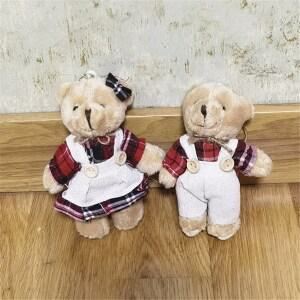 수수보따리 커플인형 키링 2종세트 열쇠고리 가방인형 곰인형 베어 토끼인형 래빗 키홀더 가방장식 차키링