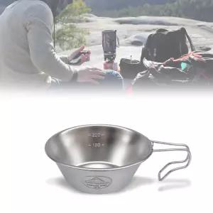 캠핑 시에라 스텐컵 휴대용 등산 낚시 머그 야외 피크닉 라면 밥그릇 손잡이 식기 SUS304 물잔 물컵 세트