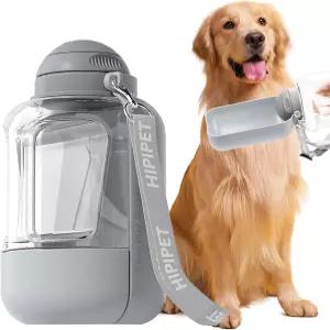 휴대용 반려견 물병 대형견을 위한 누수 방지 여행용 그릇 하이킹 캠핑 필수품을 접이식 반려동물 정수기