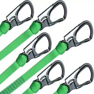 S.E.PEKE 스피드라인 키트 1인치 29kN 나일론 슬링 25kN 알루미늄 스냅 후크 수목 장비 39.5 6팩