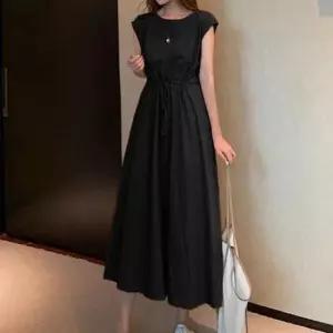 [의류] 코튼 민소매 롱원피스 허리밴딩 속치마 3컬러