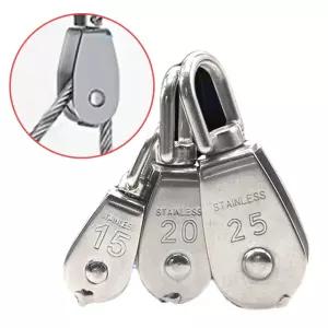 스텐도르래 미니도르래 소형 와이어 로프 베어링도르래 스위블 15