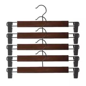 [생활] 다용도 활용 원목 바지걸이 옷걸이 5p