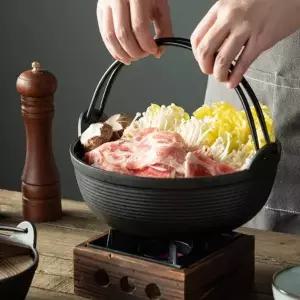 샤브샤브 샤브샤브 냄비 주물 무쇠 찌개 손잡이 27cm