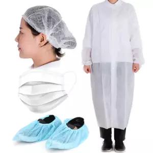 방문자가운세트 XL (가운+라운드캡+마스크+덧신)