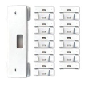 넥스트팔 20개 수직 블라인드 수리 탭, 헤비 듀티 금속 베인 세이버 및 교체 클립, 홈 오피스 수직 슬랫용 창문 블라인드 수리 키트 누락 픽서(흰색)