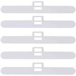 스엠 20피스 블라인드 슬랫 탑 행거 89mm 수직 블라인드 탑 행거 더블 홀 플라스틱 슬랫 탑 홀더 수직 블라인드 액세서리, 화이트