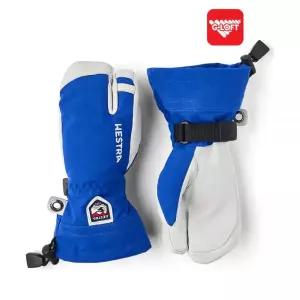 헤스트라 주니어 스키 보드 장갑 아미 레더 헬리 JR 3핑거 블루 MNS