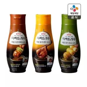 CJ제일제당 저당 시오다래소스 255g x1개+유자폰즈소스 255g x1개+유즈코쇼소스 255g x1개