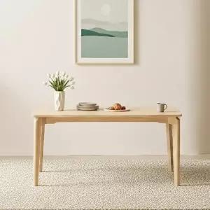 [신세계라이브쇼핑]낮은4인 원목식탁 책상 테이블 단독 TR6041R (착불)