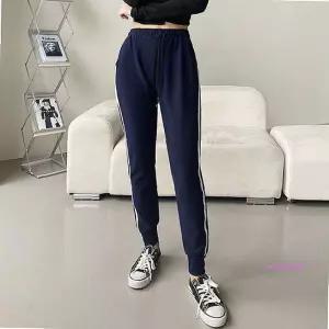 가을용 라인 바지 팬츠 두줄 트레이닝 밴딩 조거mno961