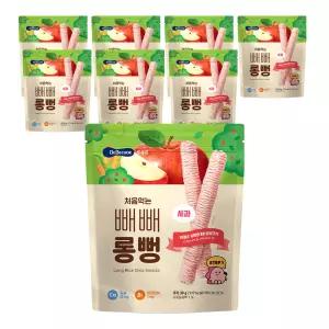베베쿡 처음먹는 빼빼롱뻥 유아과자 사과맛 30g 8개