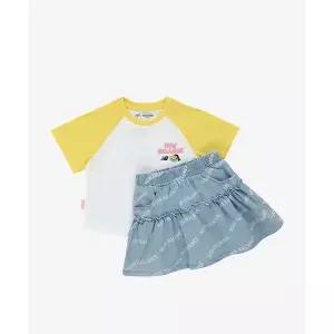 [뉴발란스]KIDS Ready Set Rugby_아동 라글란 반팔티 데님 캉캉 스커트 셋업 NK9YG2414G30 731171