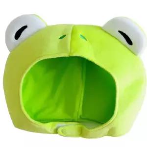 부직포 애니멀캡 개구리 캐릭터 귀달린 파티모자 행사용 아동 어린이 놀이용품