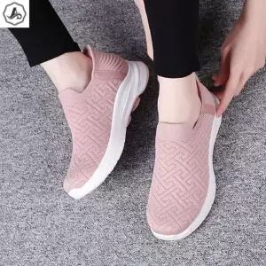 [애슬릿] 키높이 슬립온 니트 발편한 운동화 3.5cm