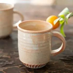 이천도자기 수공방 시노유 골굽 머그컵 450ml 도자기 물컵 홈카페