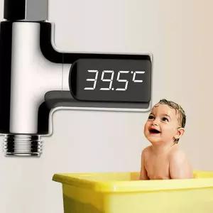 아동 목욕물 온도계 신생아 아동용 안전 아기 목욕물 온도계 유아 반려동물 샤워기용 측정기 회전형 반려견