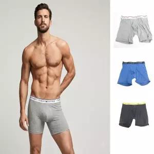 [타미힐피거]언더웨어 남성드로즈 3장세트 09T4496 그레이멀티