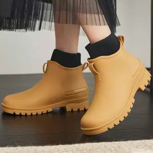 털운동화 남여공용 방한레인부츠 기모안감 주방작업화