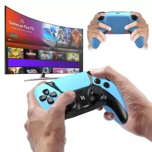 루나 컨트롤러용 UGAME 대체품 PC 파이어 스틱 TV PS4 스팀 폰 태블릿용 무선 제어 2개의 맵 버튼이 있는