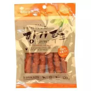 [셀러에이드]핑거푸드 닭고기 고구마 핫도그 120g 강아지 국산 수제간식