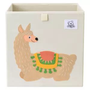 CLCROBD 접이식 동물 큐브 보관함 / 보육원용 패브릭 장난감 상자/가슴/정리함 놀이방 13인치(알파카)