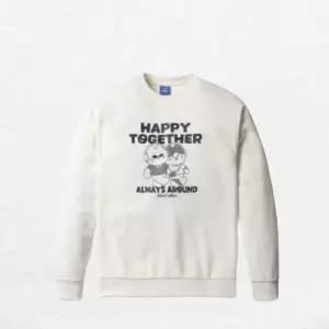 [폴햄]남성 여성 어프어프x코숏 세미오버핏 맨투맨 3종택1 (PHG1TR101013302010)