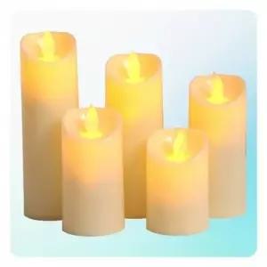 (사이즈 10CM)흔들리는 양초 촛불 티라이트 파라핀 소재 LED