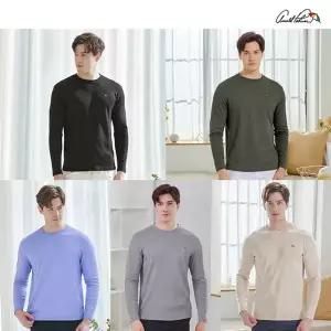 [아놀드파마](26SS 신상) 아놀드파마 남성 코튼 골지 티셔츠 (5종)