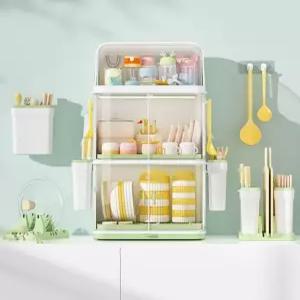 아기식기보관함 이유식 젖병 수납 덮개식 그릇