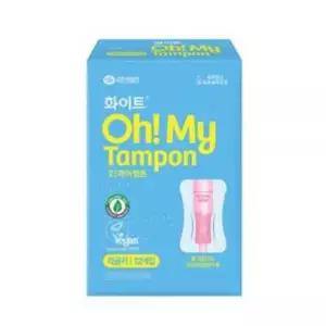 화이트 순면 탐폰 오마이탐폰 생리대 레귤러 12개입 MNS
