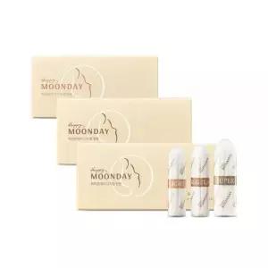 해피문데이 탐폰 유기농 순면 체내형 생리대 슈퍼 16P 3팩 라이트 x 1팩+레귤러 x 1팩+슈퍼 x 1팩 MNS