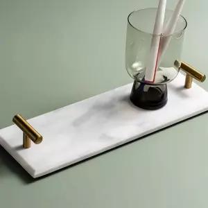 인테리어 대리석 트레이 북유럽스타일 골드 철제 진열대 북유럽