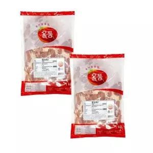 [셀러허브]올품 냉장 국내산 닭다리살 (정육2) 1kg x 2개 (S46848101)
