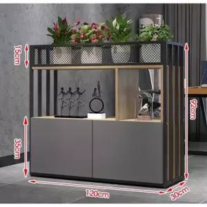 철제 낮은 파티션 사무실파티션 양면 선반 칸막이