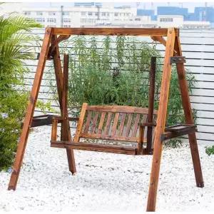 그네 카페 원목 전원주택 실내 공원 라탄 흔들그네