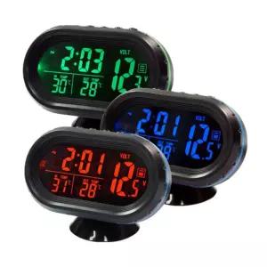 디지털 시계 온도계 차량용 볼트메타 시거잭 카 소품