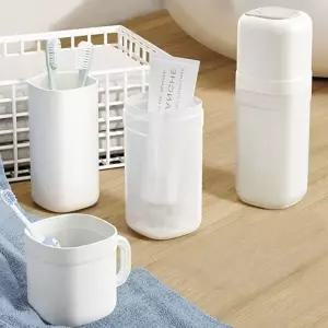( )세트 통기구멍 칫솔케이스 여행용 양치컵 칫솔보관통