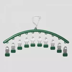 ( )회전형 빨래집게 옷걸이 스테인레스 다용도 빨래집게 건조대 여행용