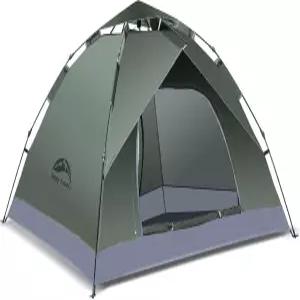 해피 트래블 1/2/3/4 인 캠핑 텐트 캠핑용 즉석 이지 팝업 자동 방수 가족 셋업 하이킹 및 여행용 휴대용